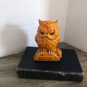 Vtg MCM Owl Coin Bank